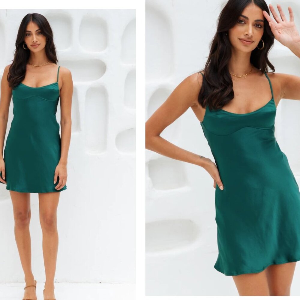 NWT Hello Molly Free Somebody Dress Green - S